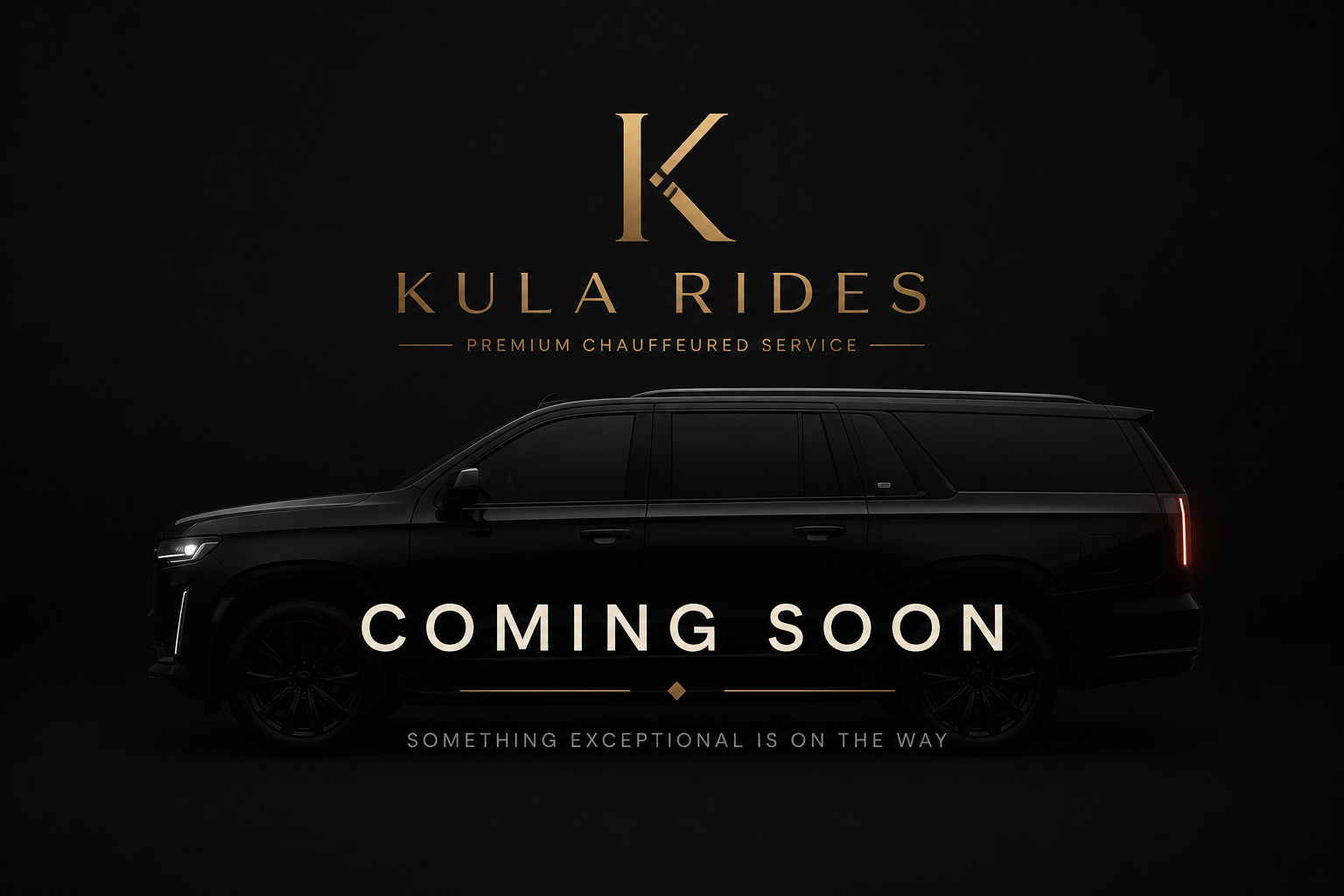 Kula Rides coming soon premium chauffeured service